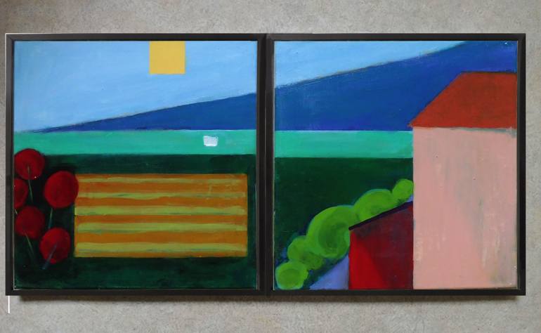 Original Abstract Landscape Painting by Susan Dirende