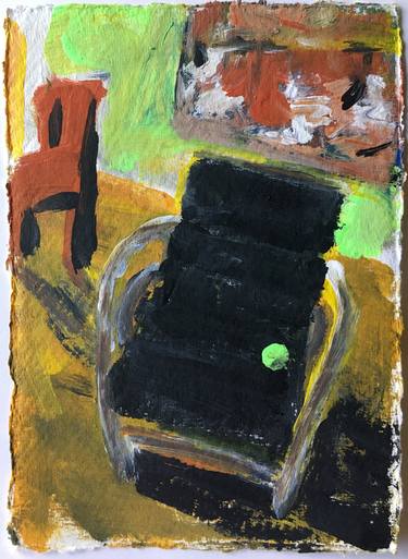 Black Chair with Ball #1 thumb