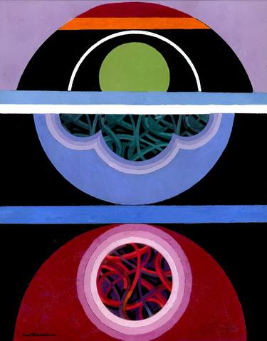 Original Modern Outer Space Paintings by Stuart Knickerbocker