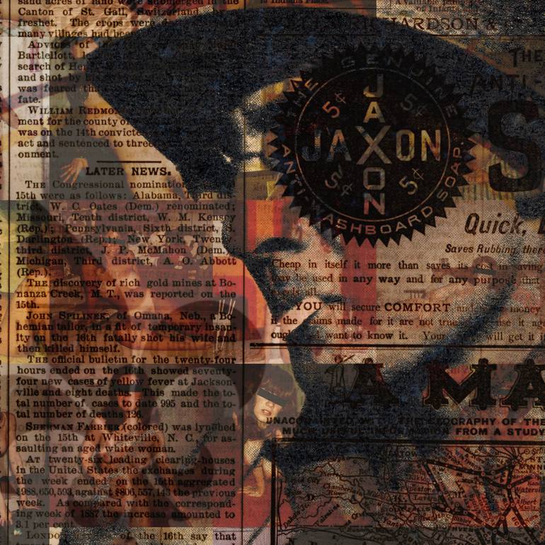 Original Conceptual Politics Mixed Media by Derek Audette