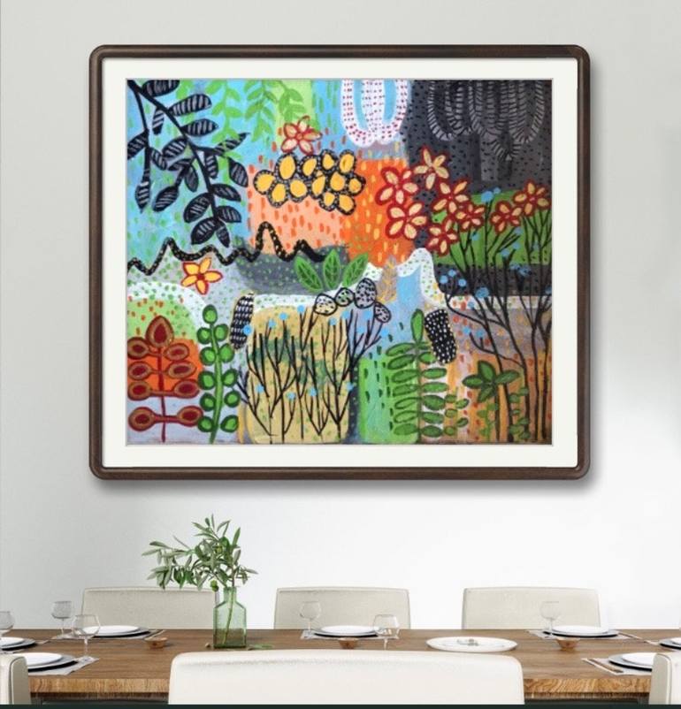 Original Abstract Expressionism Abstract Painting by Shelja Garg