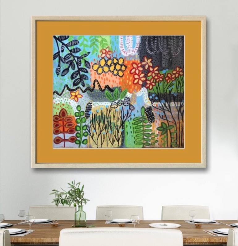 Original Abstract Expressionism Abstract Painting by Shelja Garg
