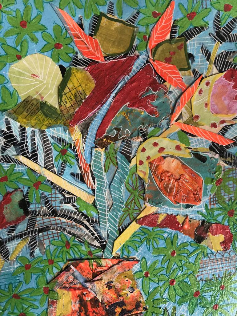 Original Botanic Collage by Shelja arts