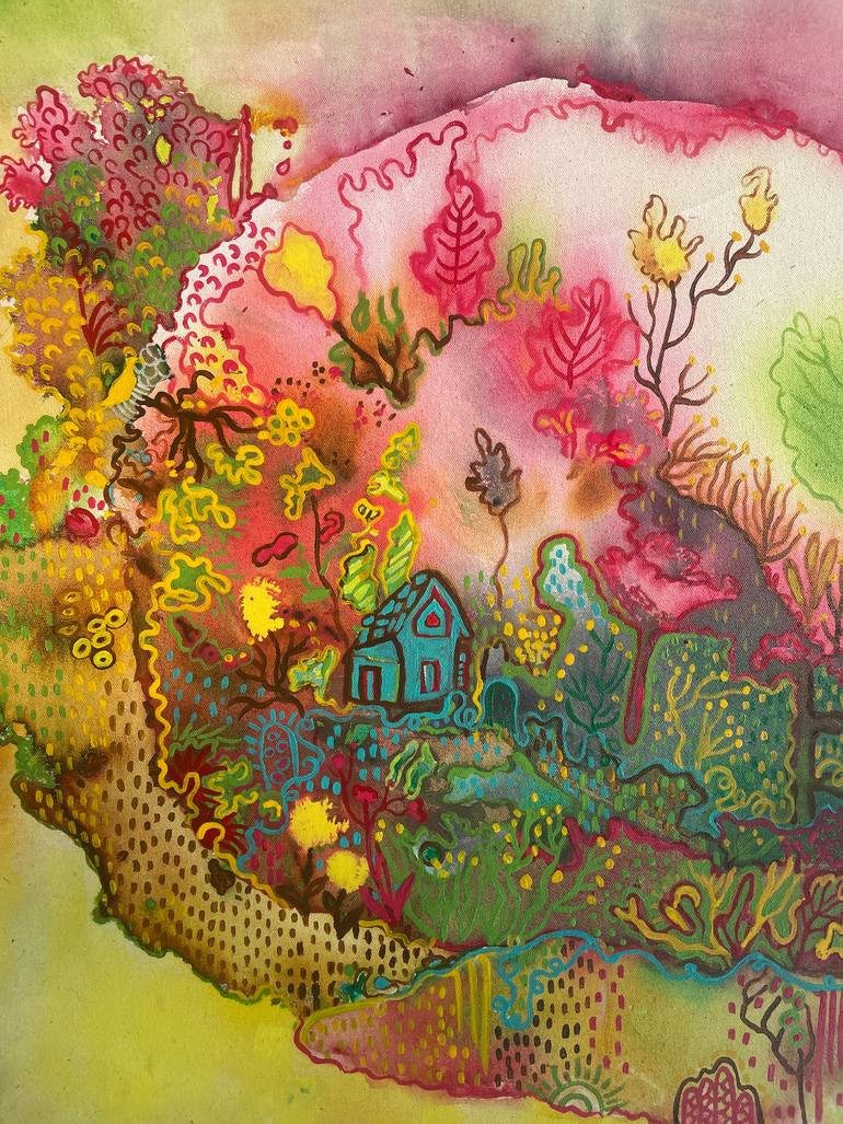 Original Abstract Landscape Painting by Shelja Garg