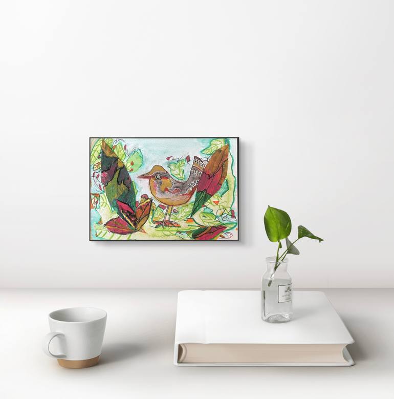 Original Abstract Garden Collage by Shelja Garg