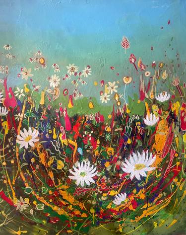 Original Abstract Landscape Painting by Shelja Garg