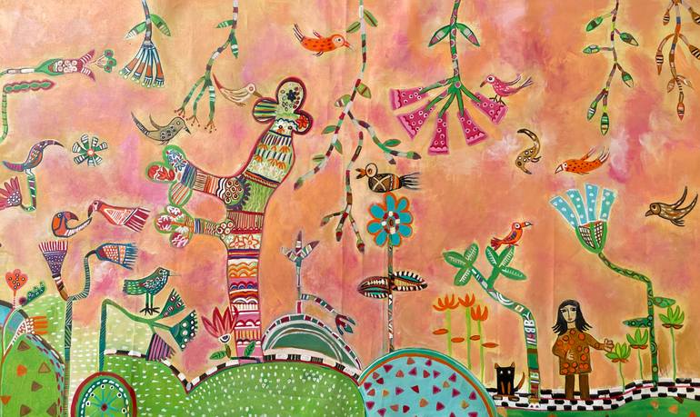 Original Abstract Expressionism Nature Painting by Shelja Garg