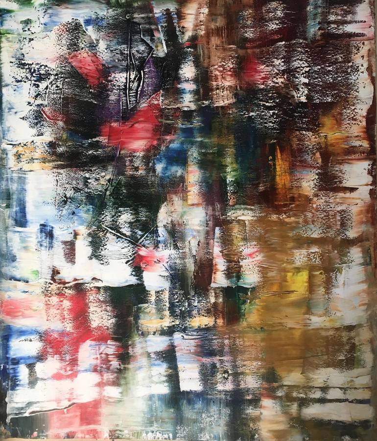 Original Abstract Expressionism Abstract Painting by Shelja Garg