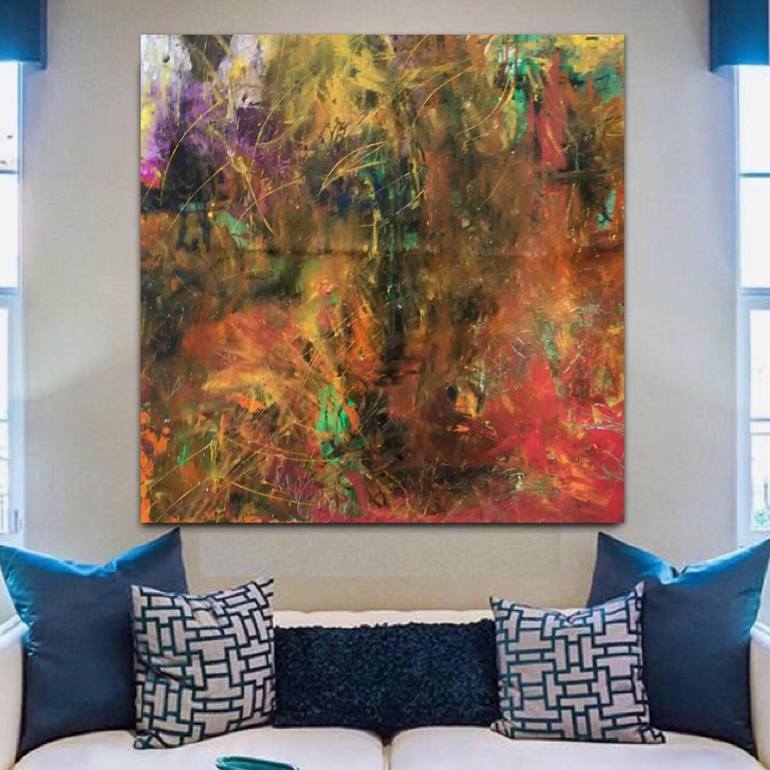 Original Abstract Expressionism Abstract Painting by Shelja Garg