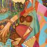 woman with pigeon in garden inspired from art of pablo picasso an abstract by remembering picasso.
Painting: Acrylic on Canvas.
acrylics on canvas
stretched canvas side painted no need of frame
signed in front and back
with letter of authentication
good art work for positive vibes in home