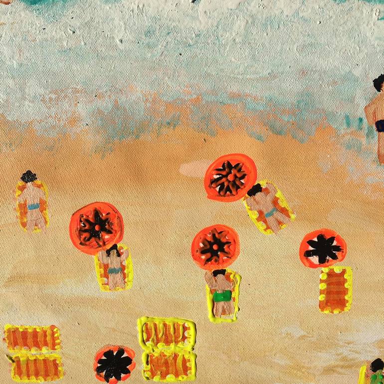 Original Conceptual Beach Painting by Shelja arts