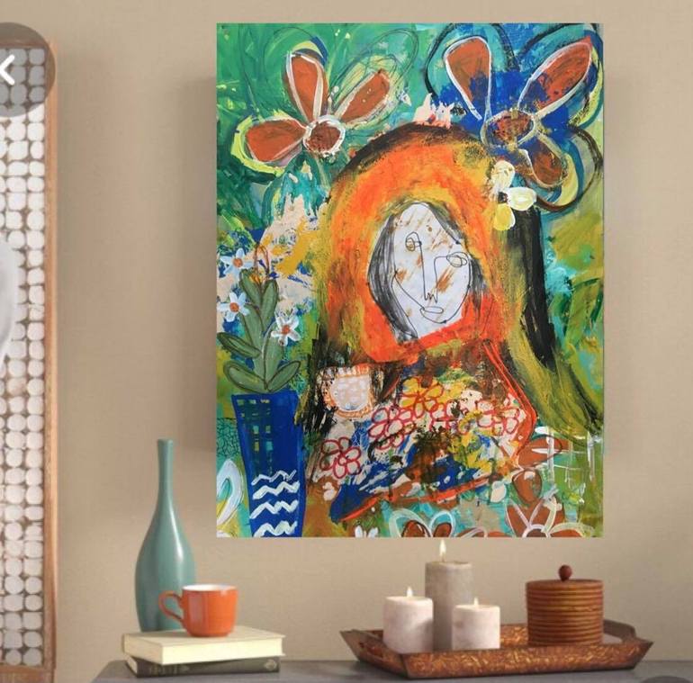 Original Abstract Expressionism Abstract Painting by Shelja arts