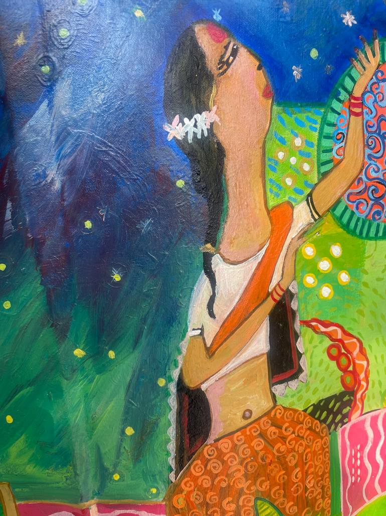 Original Abstract People Painting by Shelja Garg
