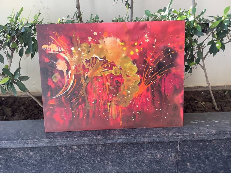 Original Abstract Expressionism Abstract Painting by Shelja arts