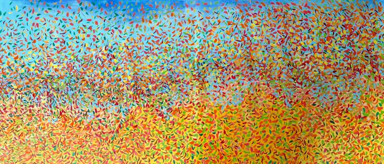 Original Abstract Expressionism Landscape Painting by Shelja Garg