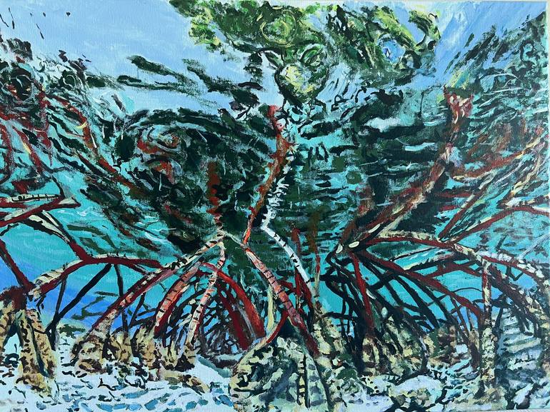 Original Art Deco Seascape Paintings by Aubier Torres
