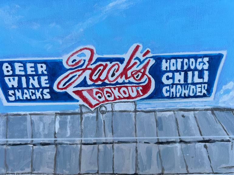 Original Art Deco Seascape Painting by Aubier Torres