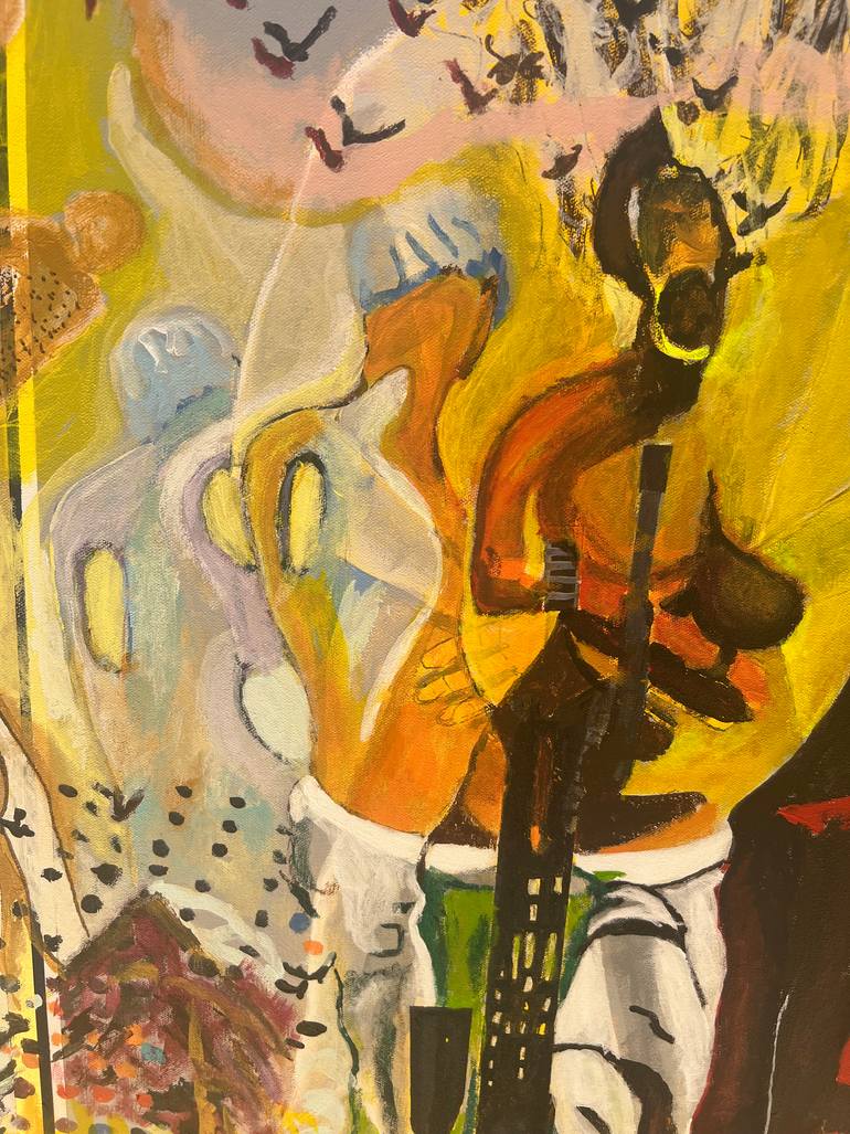 Original Art Deco Abstract Painting by Aubier Torres