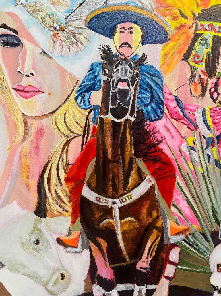 Original Art Deco Love Painting by Aubier Torres