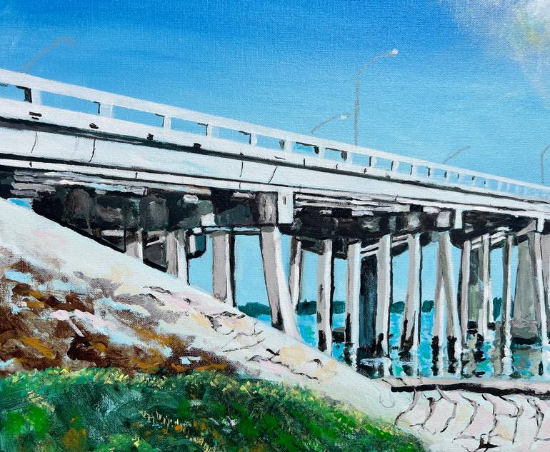 Original Art Deco Seascape Painting by Aubier Torres