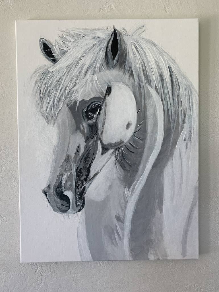 Original Horse Painting by Aubier Torres