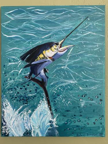 Original Realism Fish Paintings by Aubier Torres