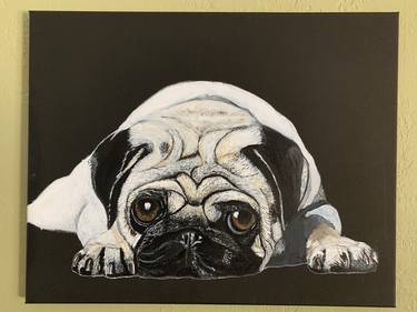 Print of Dogs Paintings by Aubier Torres