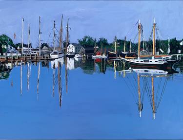 Print of Fine Art Sailboat Paintings by Aubier Torres
