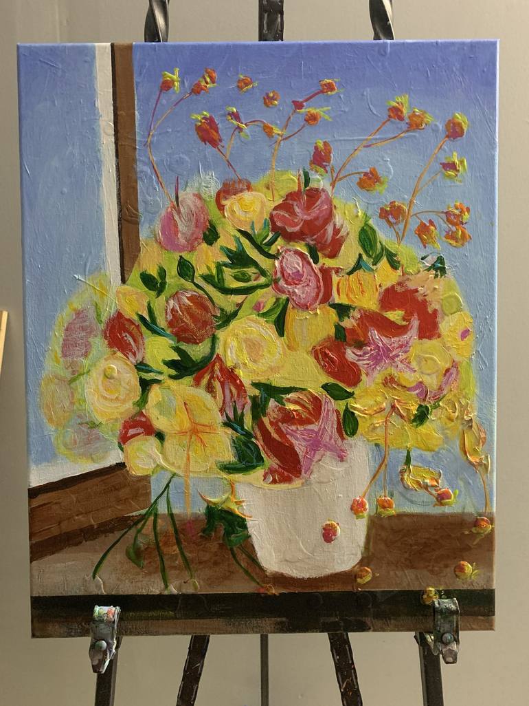 Original Floral Painting by Aubier Torres