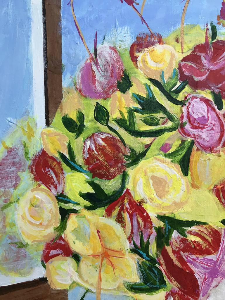 Original Floral Painting by Aubier Torres