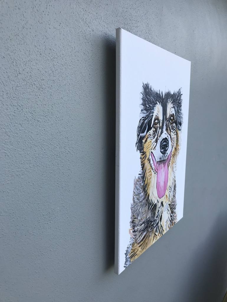 Original Dogs Painting by Aubier Torres