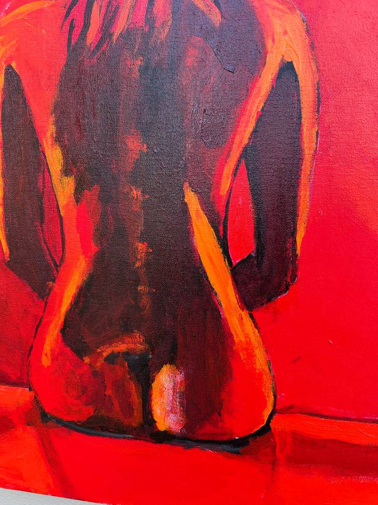 Original Abstract Expressionism Women Painting by Aubier Torres