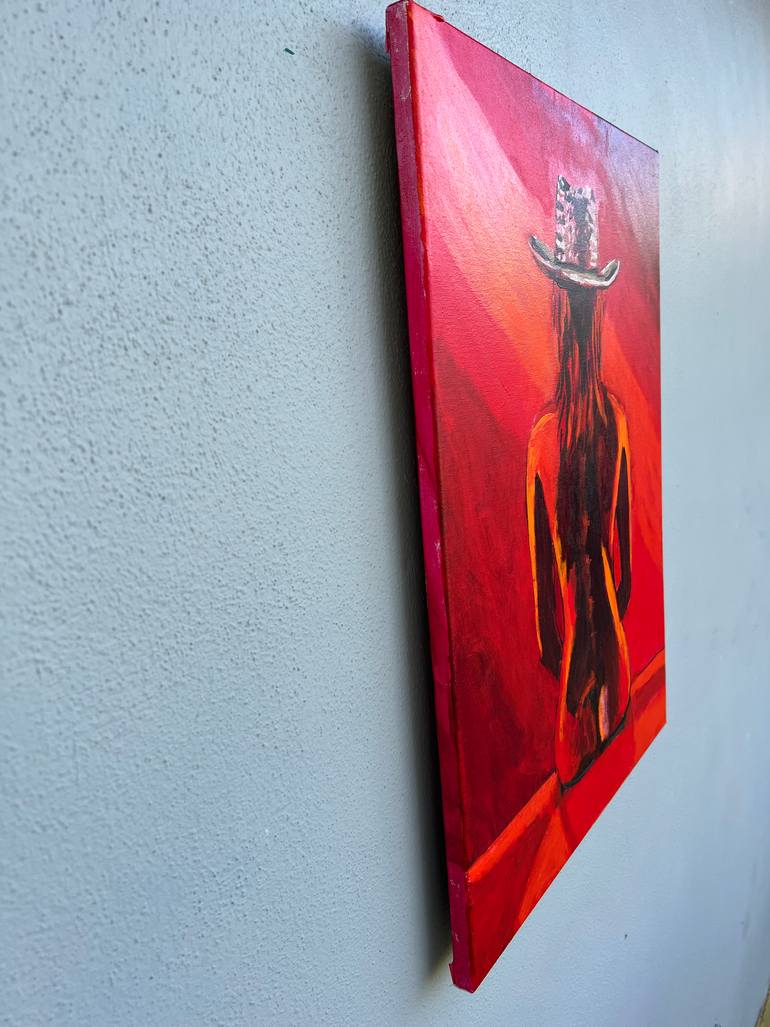 Original Abstract Expressionism Women Painting by Aubier Torres