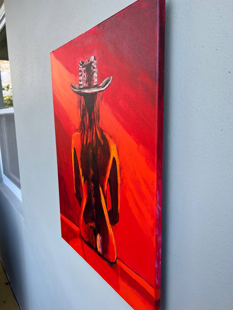 Original Abstract Expressionism Women Painting by Aubier Torres