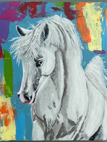 Original Horse Paintings by Aubier Torres