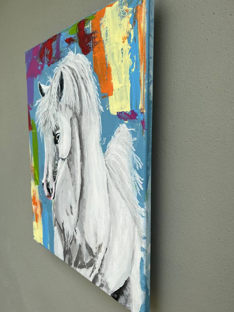 Original Horse Painting by Aubier Torres