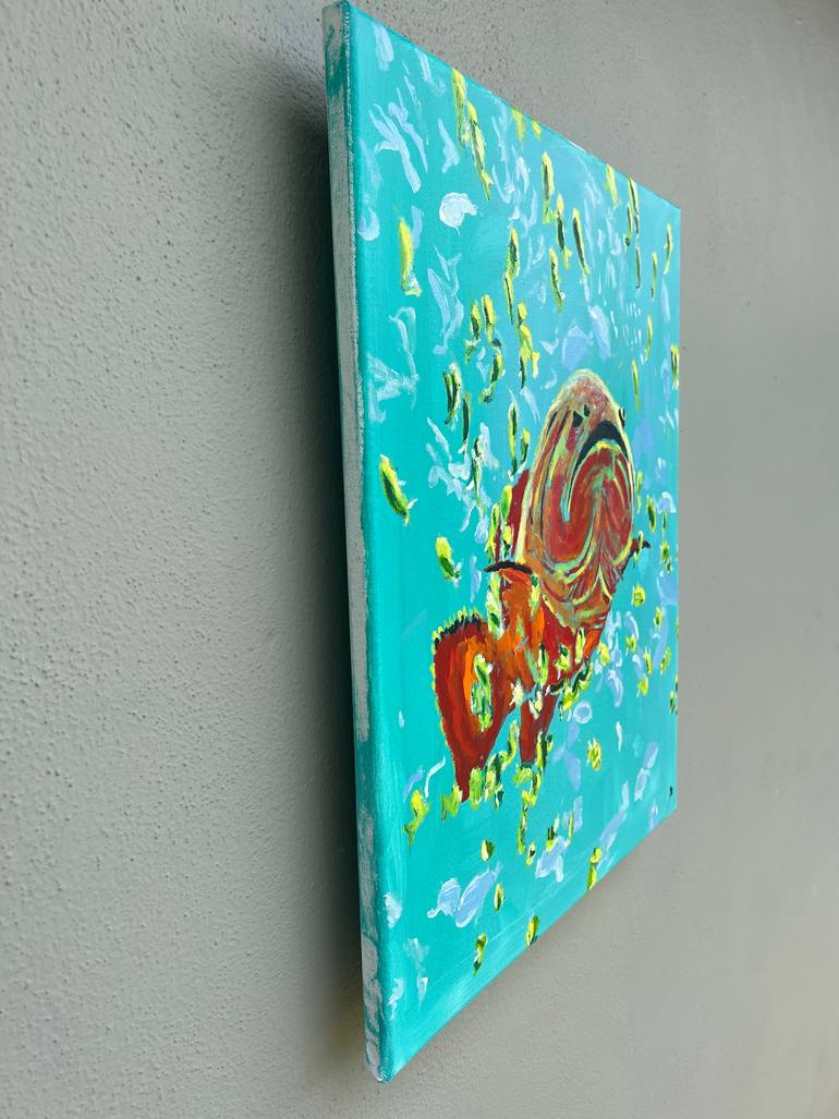 Original Art Deco Animal Painting by Aubier Torres