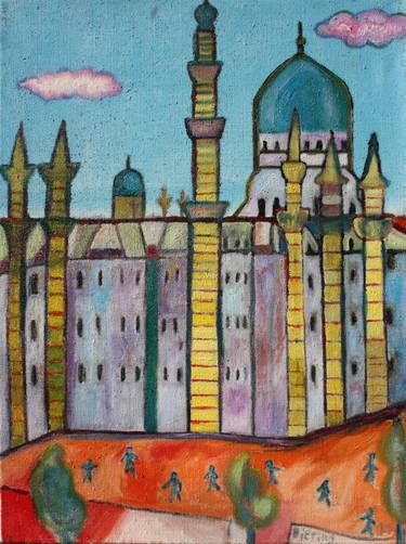 Original Expressionism Architecture Paintings by Tobias Biering