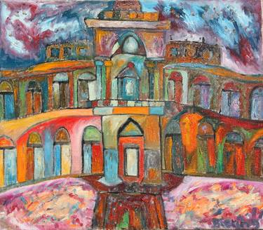 Print of Expressionism Architecture Paintings by Tobias Biering