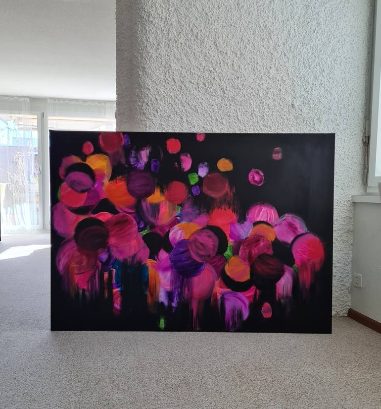 Original Abstract Expressionism Botanic Painting by Wioletta Gancarz