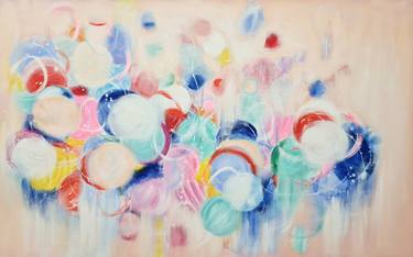 Original Abstract Expressionism Floral Paintings by Wioletta Gancarz