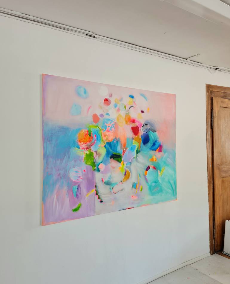 Original Abstract Expressionism Abstract Painting by Wioletta Gancarz