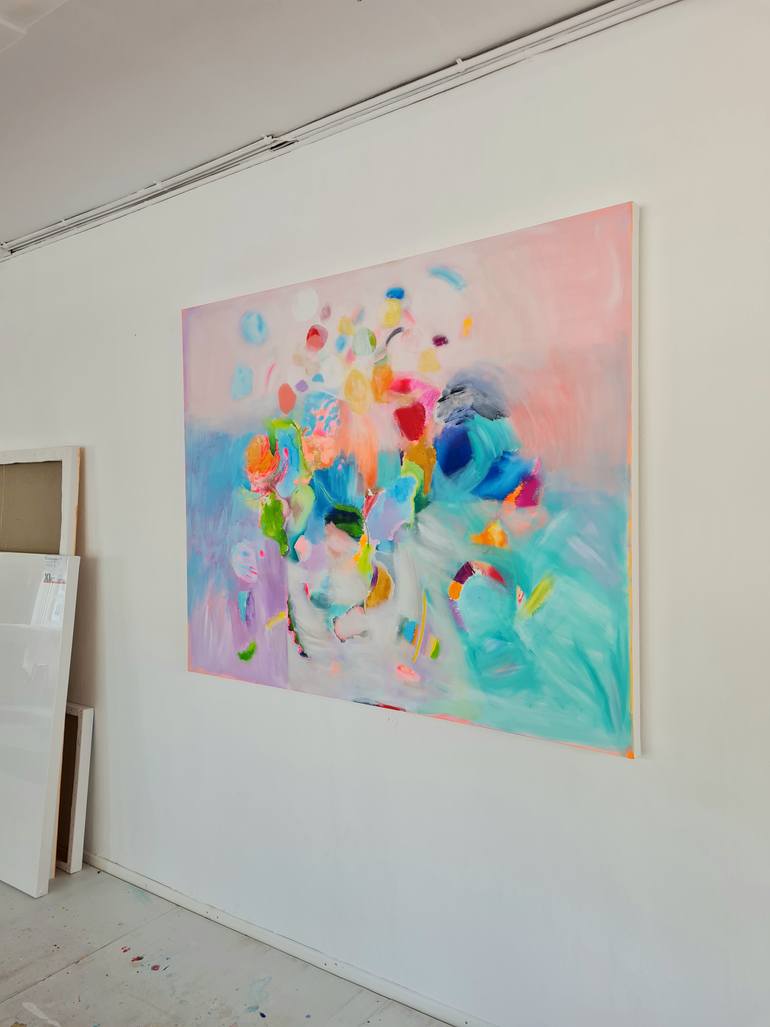 Original Abstract Expressionism Abstract Painting by Wioletta Gancarz