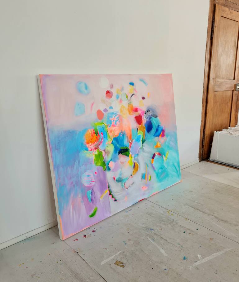 Original Abstract Expressionism Abstract Painting by Wioletta Gancarz