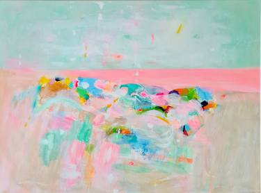 Original Abstract Expressionism Beach Paintings by Wioletta Gancarz