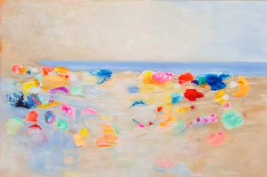 Original Abstract Expressionism Beach Paintings by Wioletta Gancarz