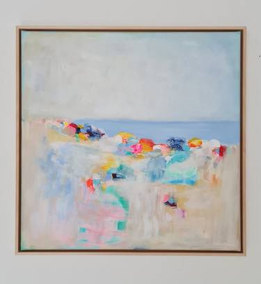 Original Abstract Expressionism Beach Paintings by Wioletta Gancarz