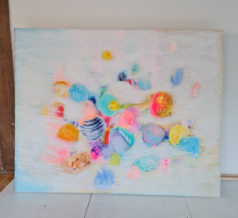 Original Abstract Expressionism Abstract Painting by Wioletta Gancarz