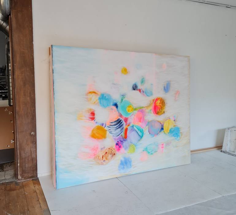 Original Abstract Expressionism Abstract Painting by Wioletta Gancarz