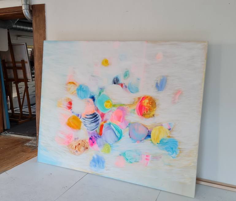 Original Abstract Expressionism Abstract Painting by Wioletta Gancarz